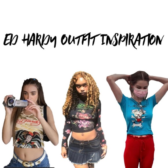 Ed Hardy Vintage Rhinestone Tee - Picture 3 of 6